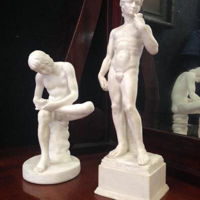 Pait of Roman Statue Figurines