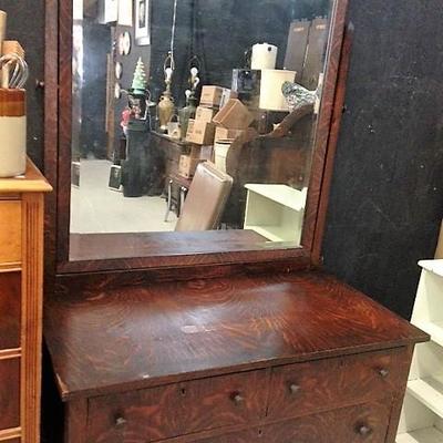 1800s Oak Dresser