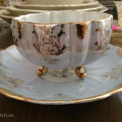 Royal Sealy China Three Footed Tea Cup and Saucer 1960s
$35.00