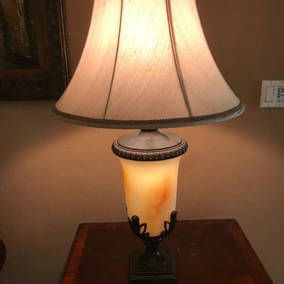 pair of alabaster table lamps! 