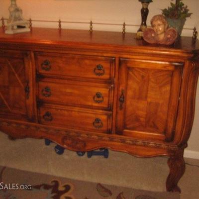 Small sideboard. Great detail and interesting style. $300