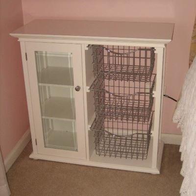 Cute white storage cabinet $65