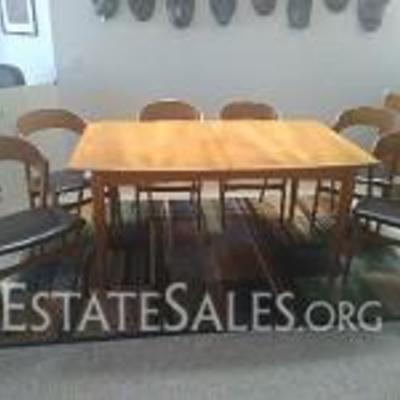 Mid-Century Teak Dining Table with Randers Chairs
