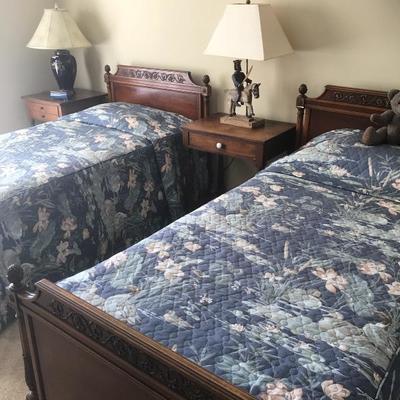 Antique Set of Twin Beds