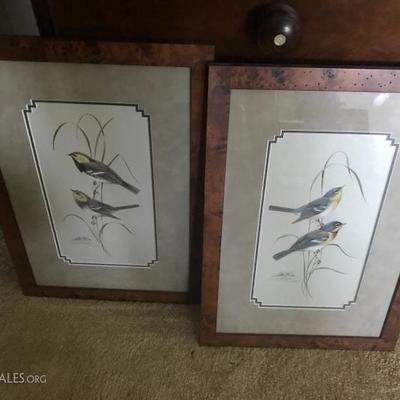 Signed Art Le May Bird Prints