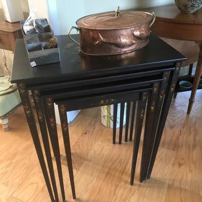 Set of Handpainted Nesting Tables