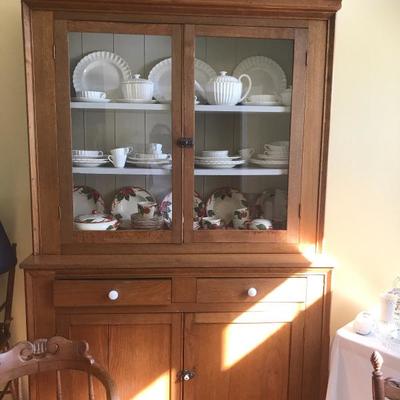 Large Country Stepback Cupboard
