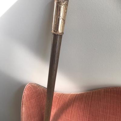 Gold Plated Handled Cane