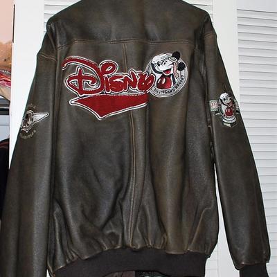 Disney Wool & Leather Jackets Size Large to 3 Extra Large