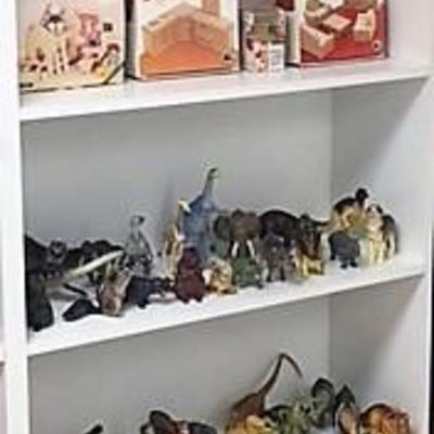 Wooden Doll House Furniture; Safari Ltd Animals