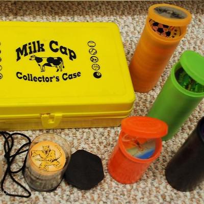 Milk Cap Collection in Cases