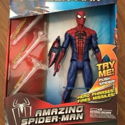 Spiderman collectibles, new in box!
