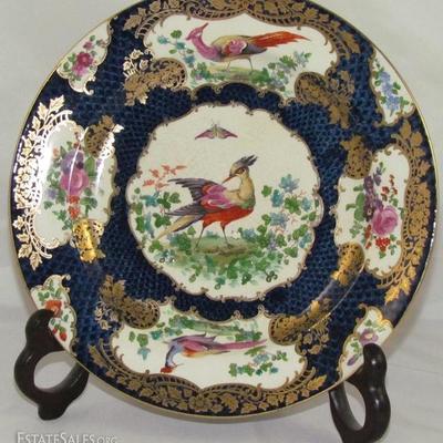 Booths England Porcelain Plate distributed by Gilman Collamore & Co., 5th Avenue & 30th Street, New York, early 20th Century