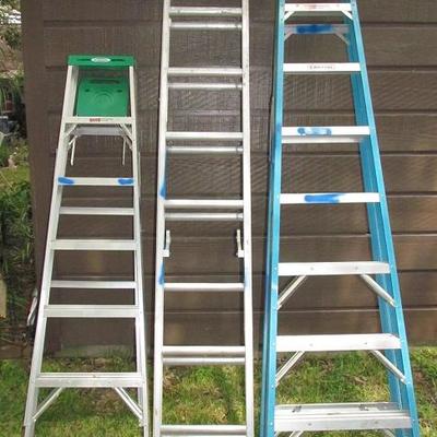 Werner 6' Aluminium Ladder Medium Duty Type II. Keller 16' Extension Ladder #3116 Type III.  Werner 8' Electro-Master...