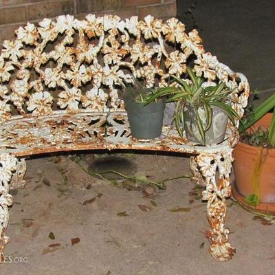 Cast Iron Vintage Garden Bench