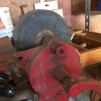 vintage crank sharpner