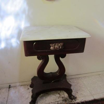 marble top entry table