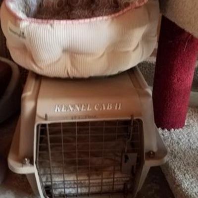 Kitty Suppilies:Travel Kennel, Bed and More
