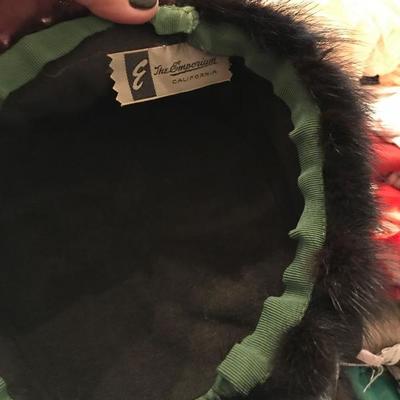 Mid-century Mink fur pillbox "Jackie O" hat