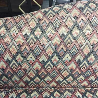 Vintage upholstered loveseat settee