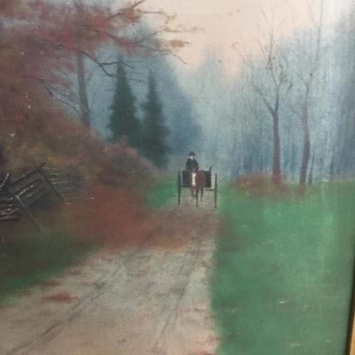 Gold gilded frame artwork dated pre-1900's