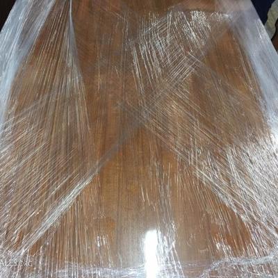 Teak mid-century style table with six chairs