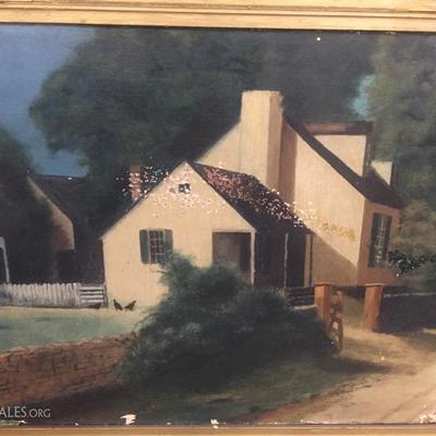 Gold gilded frame artwork dated pre-1900's