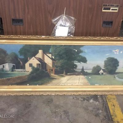Gold gilded frame artwork dated pre-1900's