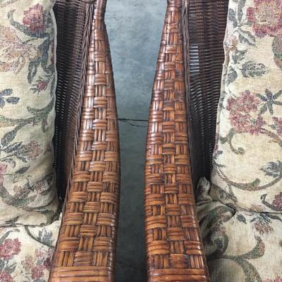 Biltmore Estate style wooden wicker chairs