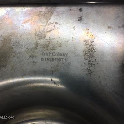 Silver plate serving dishes