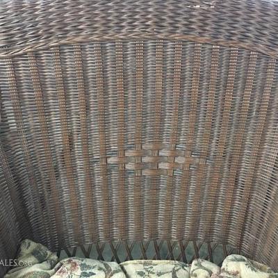 Biltmore Estate style wooden wicker chairs