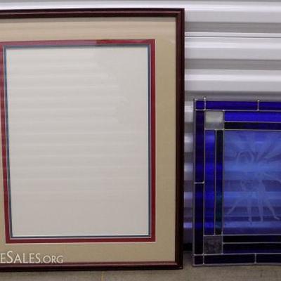 HHK014 Stained Glass Wall Hanging and Picture Frame