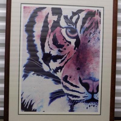 HHK013 Fantastic Framed Tiger Print