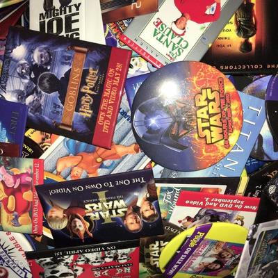 Promotional Movie Badges & Pins including Disney, Pixar, Star Wars, Harry Potter