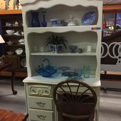white desk and hutch $60 plus an additional 40% off 