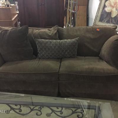 green sofa $175 plus an additional 40% off 