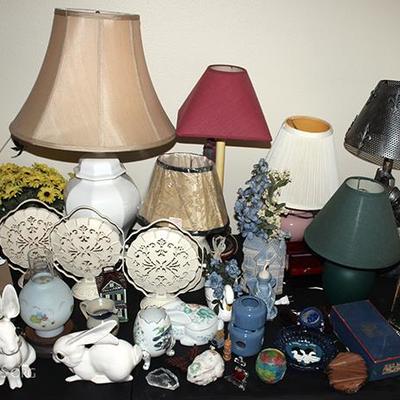 Lamps, Clocks, Home Decor