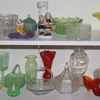 Antique and Vintage Glassware, Vaseline Glass