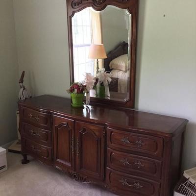 Dresser with mirror by Century