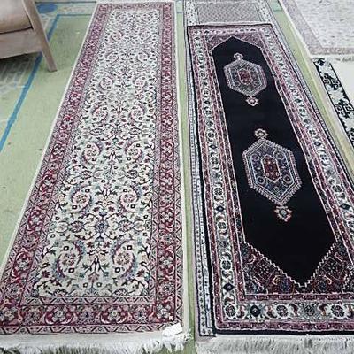 Oriental hand knotted runners