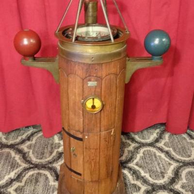 ANTIQUE NEGUS SHIP'S BINNACLE AND COMPASS