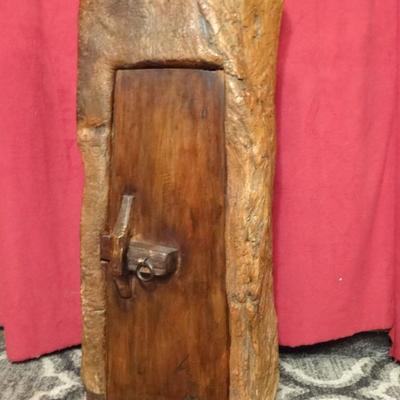 NATURAL TREE TRUNK CABINET
