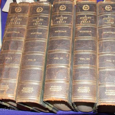 History of Texas book set five volumes