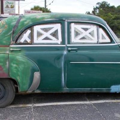 1949 Chevrolet 4 door; bill of sale; $850