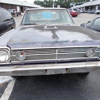 1967 Plymouth Satalite sold for parts; no motor or transmission bill of sale $650
