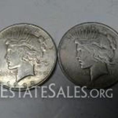 1922 Peace Dollar Silver Coins
