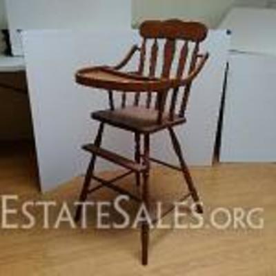 Solid Wood High Chair
