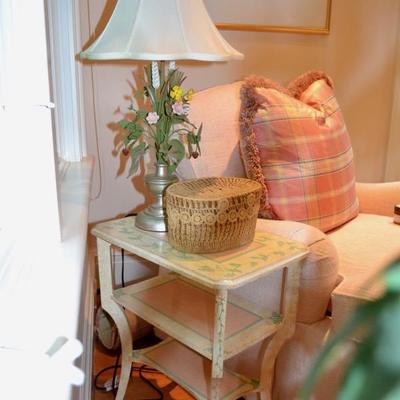 Painted side table