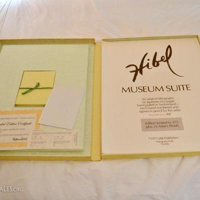 Set of six limited edition Edna Hibel lithographs