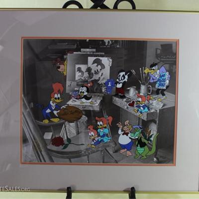 Limited edition serigraph cel # 327/1000  especially created to commemorate Mr. Walter  Lantz. The most well-know characters that Lantz...